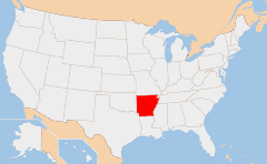Arkansas Χάρτης