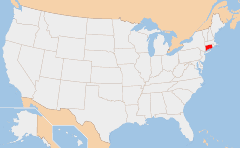Connecticut Χάρτης