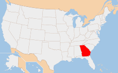 Georgia Χάρτης