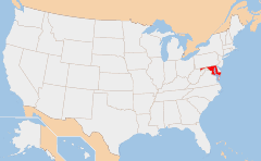 Maryland Χάρτης