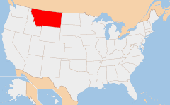 Montana Χάρτης