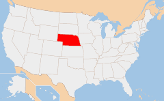 Nebraska Χάρτης