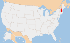 New Hampshire Χάρτης