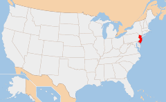 New Jersey Χάρτης