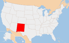 New Mexico Χάρτης