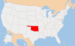Oklahoma Χάρτης
