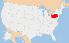 Pennsylvania Χάρτης