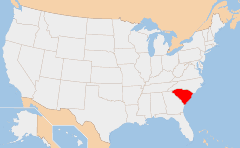 South Carolina Χάρτης