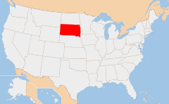 South Dakota Χάρτης