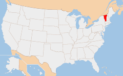 Vermont Χάρτης