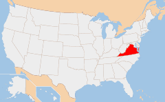 Virginia Χάρτης
