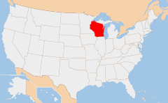 Wisconsin Χάρτης