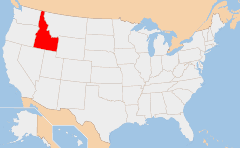 Idaho Χάρτης