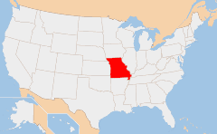 Missouri Χάρτης